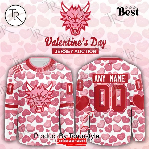 Columbus River Dragons Valentine’s Day 2025 Limited Edition Hockey Jersey