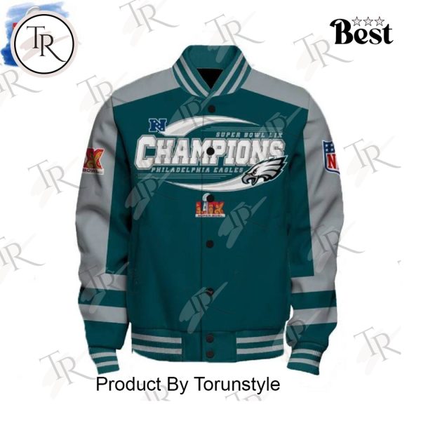 Super Bowl LIX Champions 2025 Philadelphia Eagles Baseball Jacket