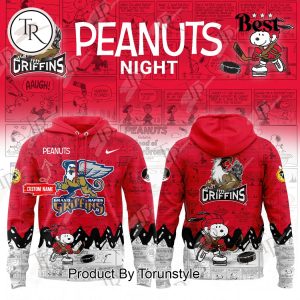 Grand Rapids Griffins Peanuts Night 2025 75th Anniversary Hoodie