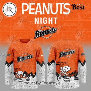 Fort Wayne Komets Peanuts Night 2025 75th Anniversary Hockey Jersey