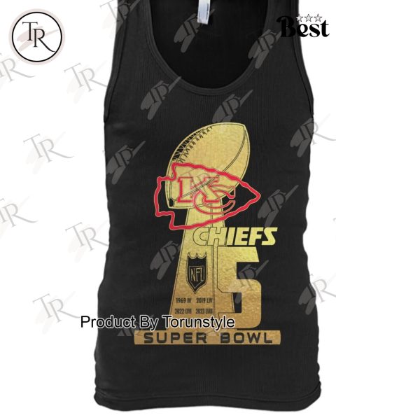 Kansas City Chiefs 5 Super Bowl T-Shirt