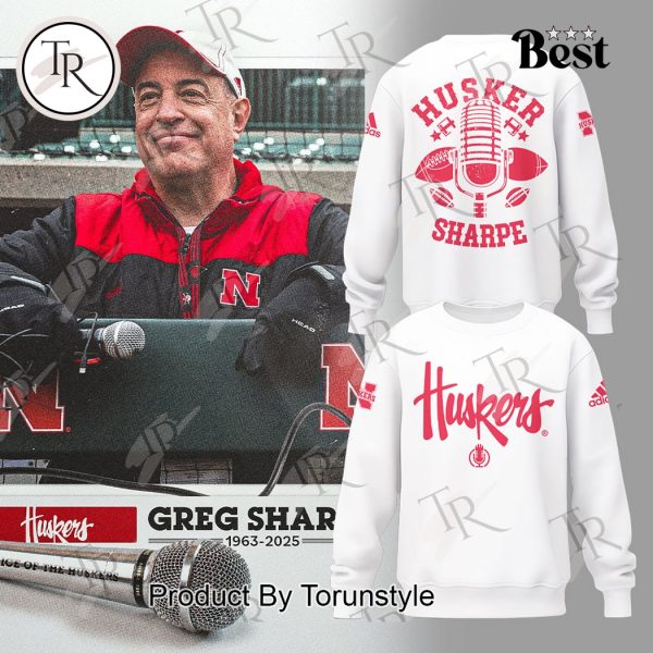 Honoring The Legend Greg Sharpe 1963-2025 “Voice of the Huskers” New Edition Hoodie