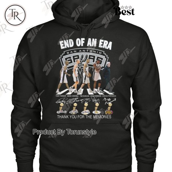 Gregg Popovich x San Antonio Spurs End Of An Era Thank You For The Memories T-Shirt