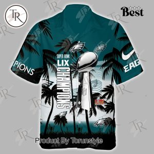 Philadelphia Eagles Super Bowl LIX Champions Champions 2X Limited Edition Hawaiian Shirt – Blue