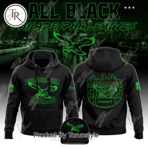 All Black 2025 Philadelphia Eagles Limited Edition Hoodie