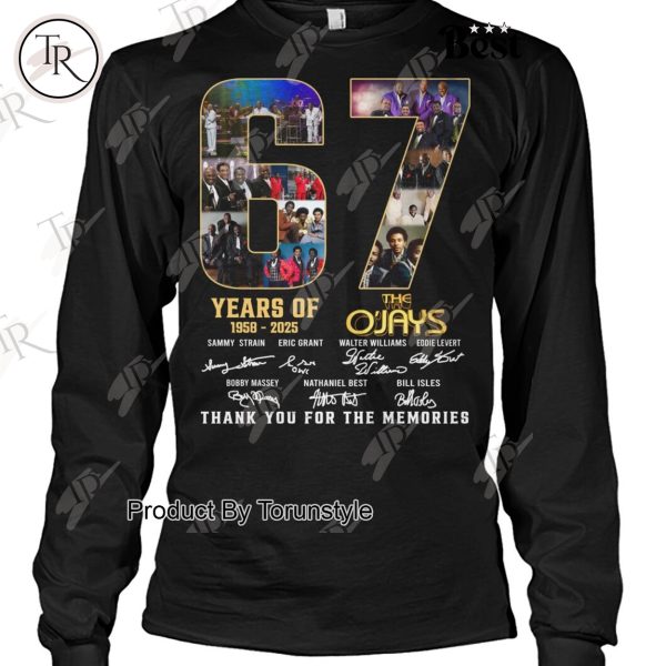 The O’Jays 67 Years Of 1958-2025 Thank You For The Memories T-Shirt