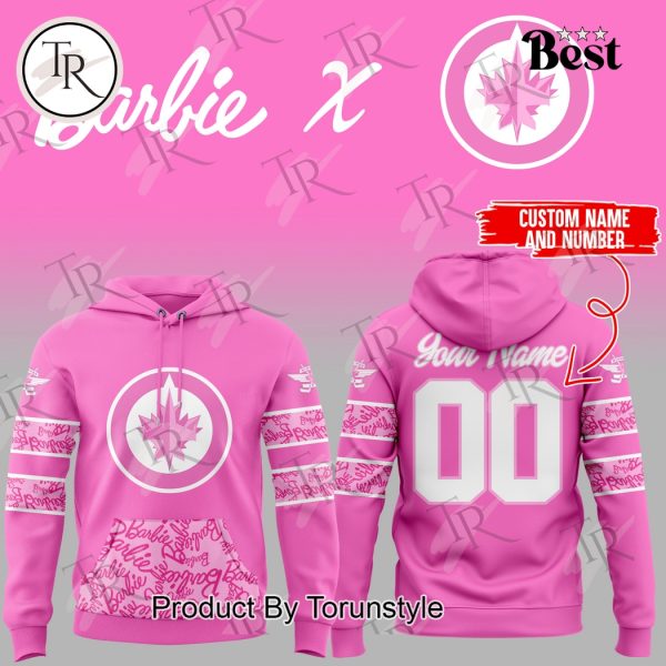 Winnipeg Jets x Barbie Night 2025 Custom Name Limited Edition Hoodie