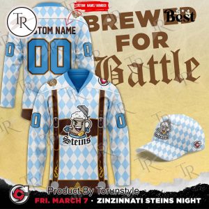 Cincinnati Cyclones “Brewed For Battle” Zinzinnati Steins Night 2025 Hockey Jersey