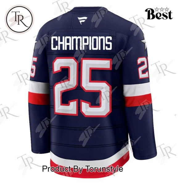 USA Hockey 4 Nations Face-Off Champions 2025 New Edition Hockey Jersey