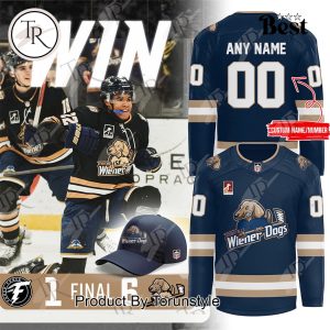 Sioux Falls Stampede Fighting Wiener Dogs Custom Name Limited Edition Hockey Jersey – Black