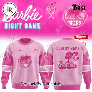 Hershey Bears Barbie Night Game Custom Name Hoodie