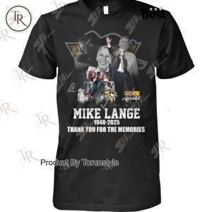 In Memory Of Mike Lange Thank You For The Memories T-Shirt