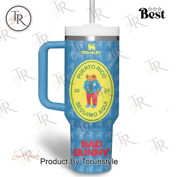 Bab Bunny 2025 Puerto Rico Seguimo Aqui 40oz Tumbler