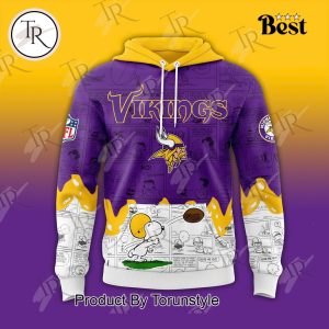 Minnesota Vikings Peanuts Night 75th Anniversary Hoodie