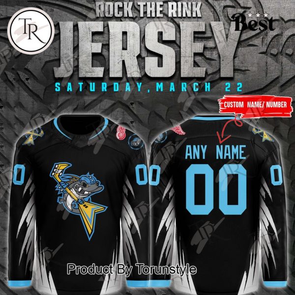 Toledo Walleye 2025 Rock The Rink Jersey Saturday, March 22 Custom Name Limited Edition Hockey Jersey