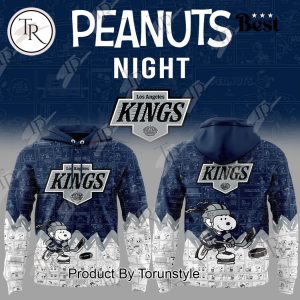 Los Angeles Kings Peanuts Night 75th Anniversary Hoodie – Blue