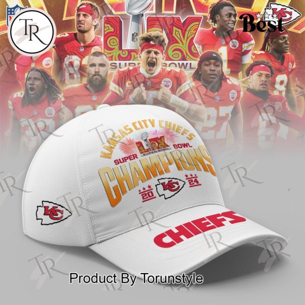 Kansas City Chiefs Super Bowl Champions 2024 Cap – White