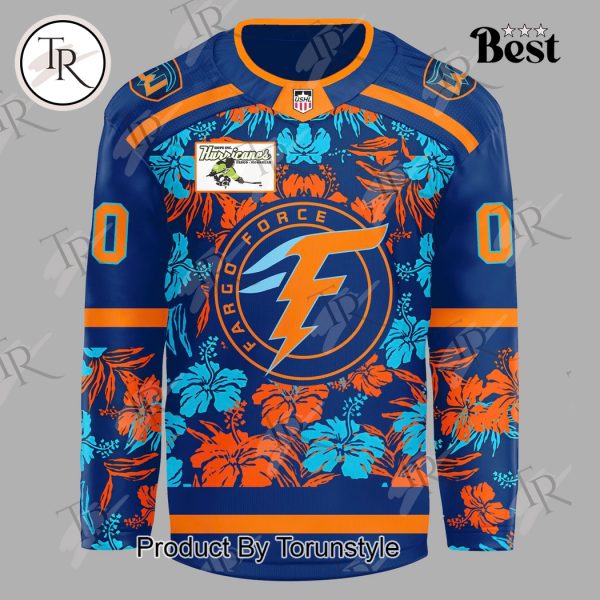 Fargo Force “The Ride The Wave” Custom Name City Edition Hockey Jersey