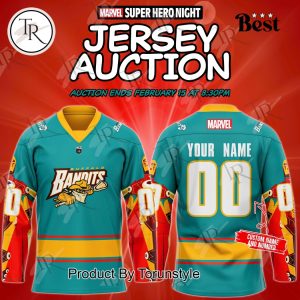 Buffalo Bandits Marval Supper Hero Night 2025 Limited Edition Hockey Jersey