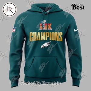 Let’s Hunt’ LIX Super Bowl Champions Philadelphia Eagles Limited Edition Hoodie – Blue