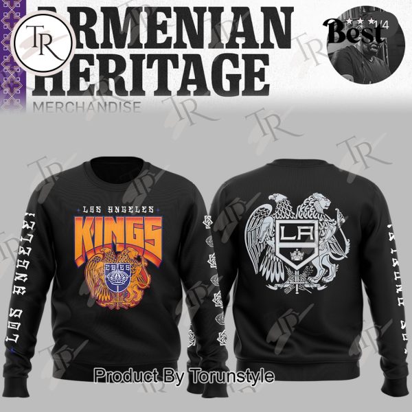 Los Angeles Kings Armenian Heritage Merchandise 2025 New Edition Hoodie