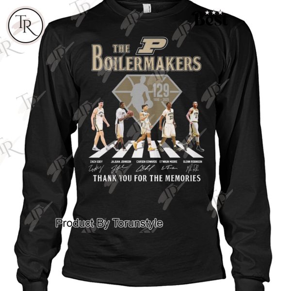 Purdue Boilermakers Men’s Basketball 129th 1896-2025 Thank You For The Memories T-Shirt