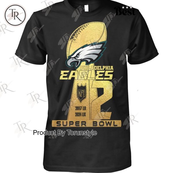 Philadelphia Eagles 2 Super Bowl T-Shirt