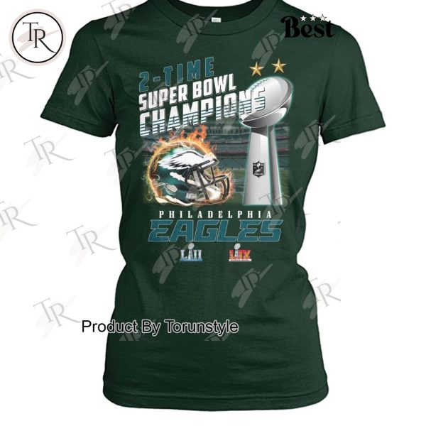 2-Time Super Bowl Champions Philadelphia Eagles Limited Edition T-Shirt