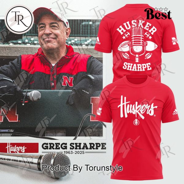 Greg Sharpe 1963-2025 “Voice of the Huskers” Honoring The Legend Limited Edition Hoodie