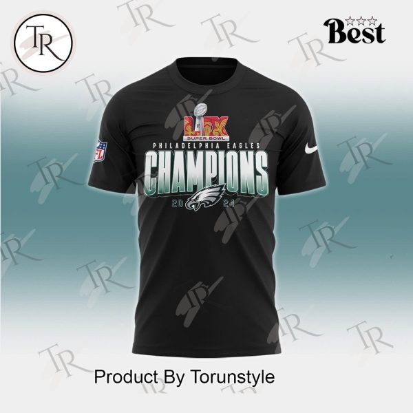 Philadelphia Eagles Super Bowl Champions 2X 2024 Limited Edition Hoodie – Black