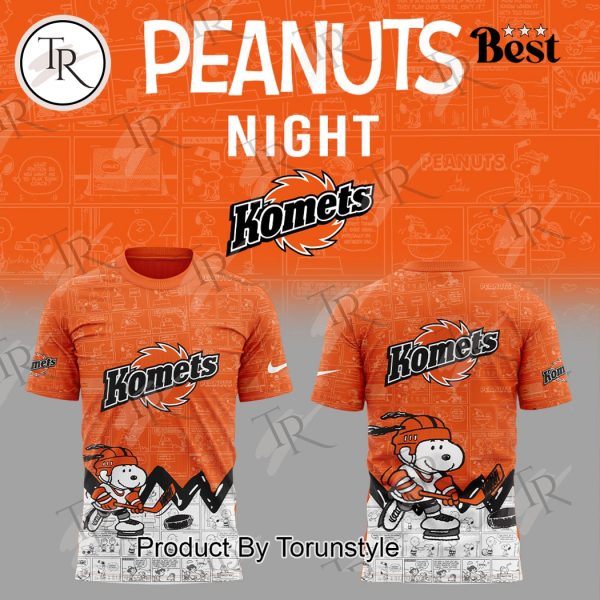 Fort Wayne Komets Peanuts Night 2025 75th Anniversary Hoodie