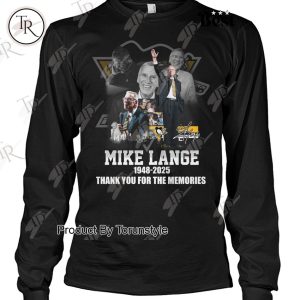 Mike Lange x Pittsburgh Penguins 1948-2025 Thank You For The Memories T-Shirt