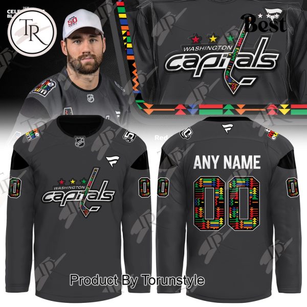 Washington Capitals 2025 Celebrating Black History Specialty Jersey Custom Name Hockey Jersey