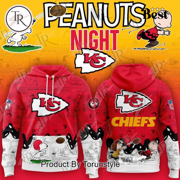 Kansas City Chiefs Peanuts Night 75th Anniversary Hoodie