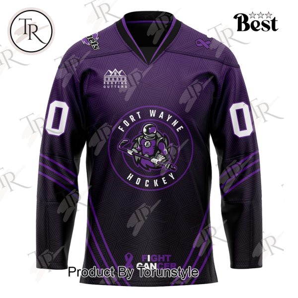 Fort Wayne Komets Fight Cancer 2025 Custom Name Limited Edition Hockey Jersey