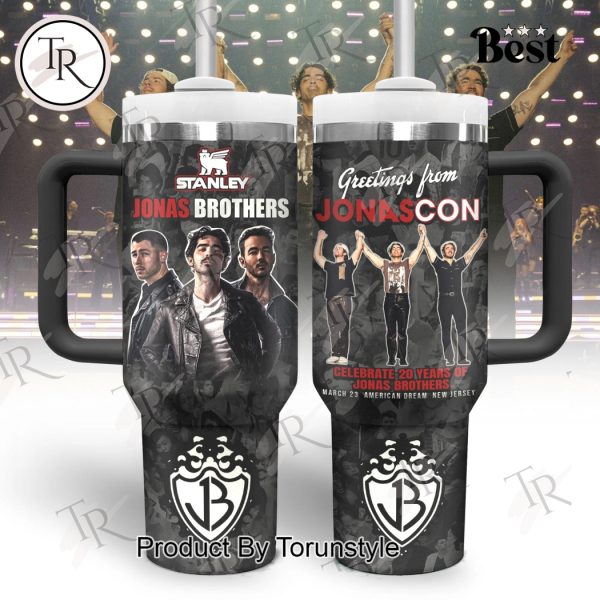 Greetings From Jonascon Celebrate 20 Years Of Jonas Brothers Limited Edition 40oz Tumbler