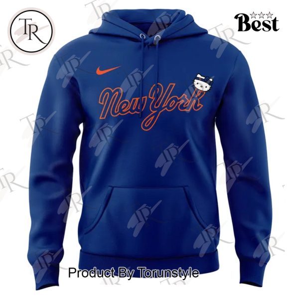 New York Mets 2025 Hello Kitty Night Hoodie