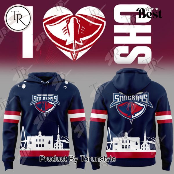 South Carolina Stingrays 2025 “I Love CHS Night” Limited Edition Hoodie