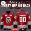 Birmingham Bulls 2025 “Jersey Off His Back Raffles” Custom Name Hockey Jersey