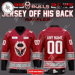 Special Birmingham Bulls Hockey Jersey Off His Back Raffles 2025 Custom Name Hockey Jersey