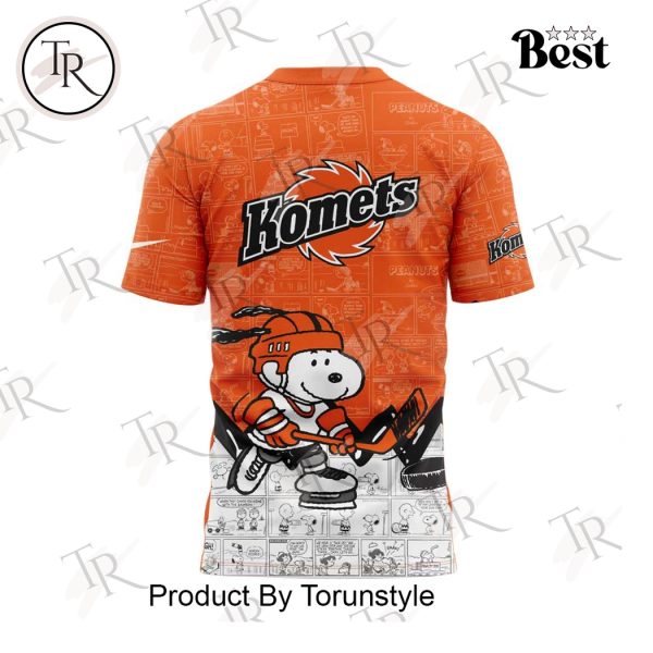 Fort Wayne Komets Peanuts Night 2025 75th Anniversary Hoodie