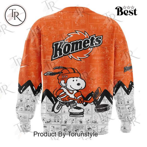 Fort Wayne Komets Peanuts Night 2025 75th Anniversary Hoodie