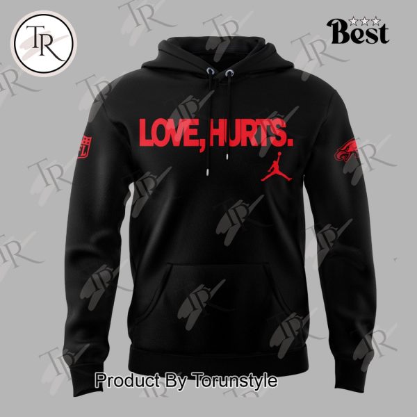 Love Jalen Hurts X Philadelphia Eagles Limited Edition Hoodie – Black