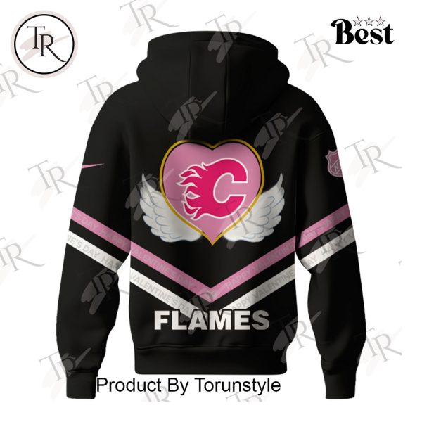 Calgary Flames 2025 Happy Valentine’s Day Hoodie