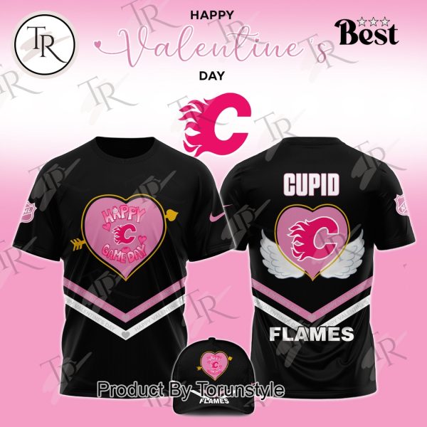 Calgary Flames 2025 Happy Valentine’s Day Hoodie