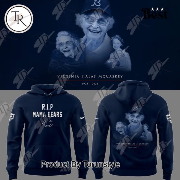 Chicago Bears X Virginia Halas McCaskey 1923-2025 “R.I.P Mama Bears” Hoodie