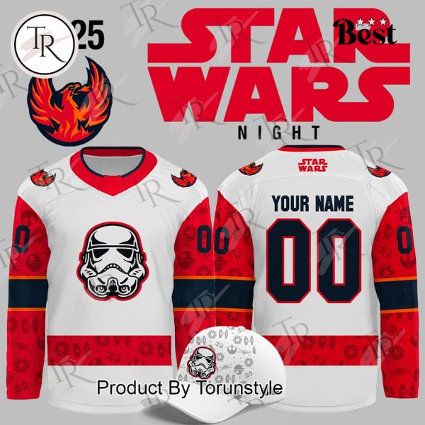 Coachella Valley Firebirds 2025 Star Wars Night Custom Name Limited Edition Hockey Jersey