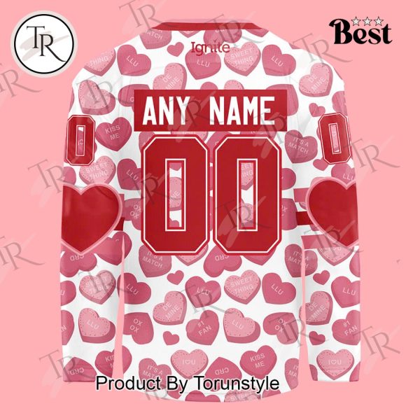 Columbus River Dragons Valentine’s Day 2025 Limited Edition Hockey Jersey