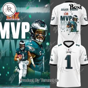 Philadelphia Eagles x Jalen Hurts MVP Super Bowl LIX Champions Limited Design Football Jersey