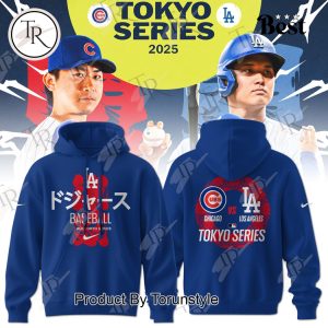 Los Angeles Dodgers x Chicago Cubs Tokyo Series Tour 2025 Limited Edition Hoodie – Black